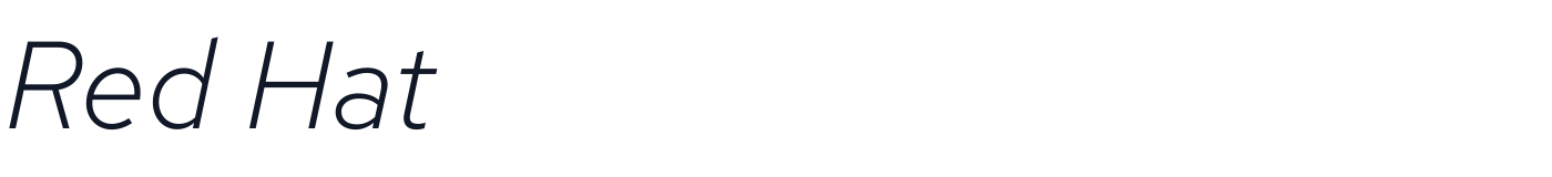 Red Hat — RedHatText-LightItalic.otf