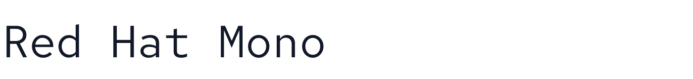 Red Hat Mono — RedHatMono[wght].ttf