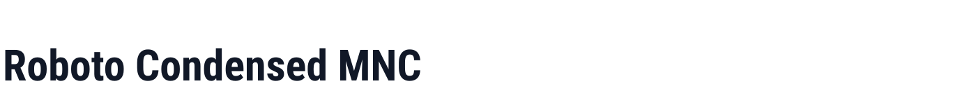 Roboto Condensed MNC — RobotoCondensedMNC-Bold.ttf