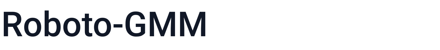 Roboto-GMM — Roboto-GMM-Medium.ttf