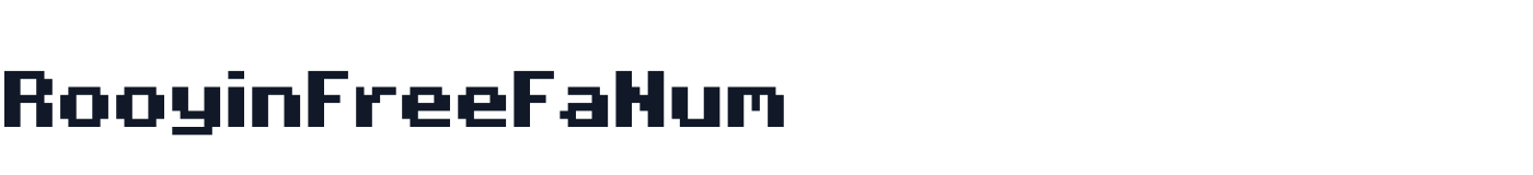 RooyinFreeFaNum — RooyinFreeFaNum-Bold.ttf