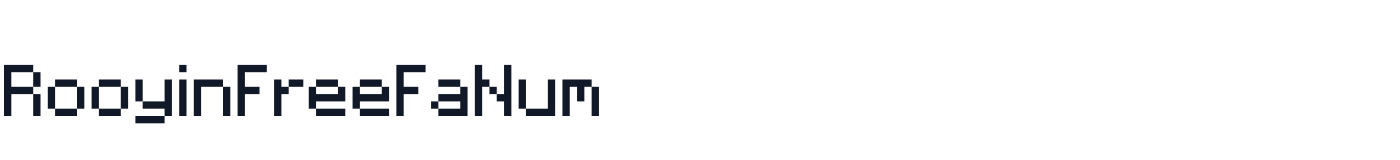 RooyinFreeFaNum — RooyinFreeFaNum-RegularDots2.ttf