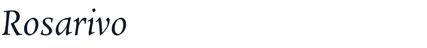 Rosarivo — Rosarivo-Italic.ttf