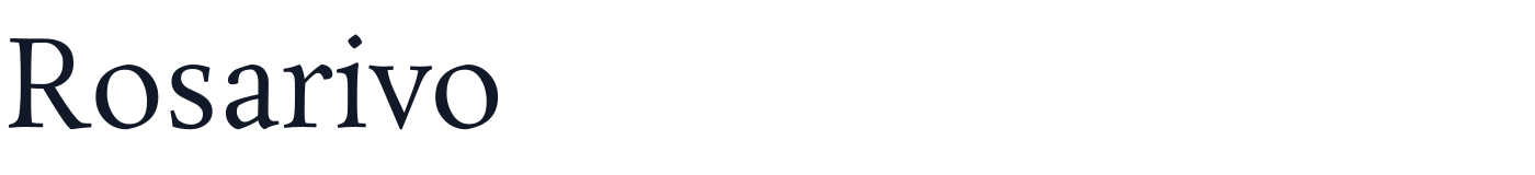 Rosarivo — Rosarivo-Regular.ttf