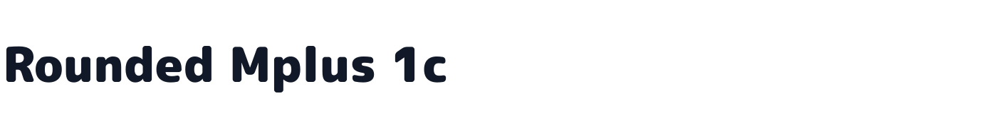 Rounded Mplus 1c — MPLUSRounded1c-Black.ttf