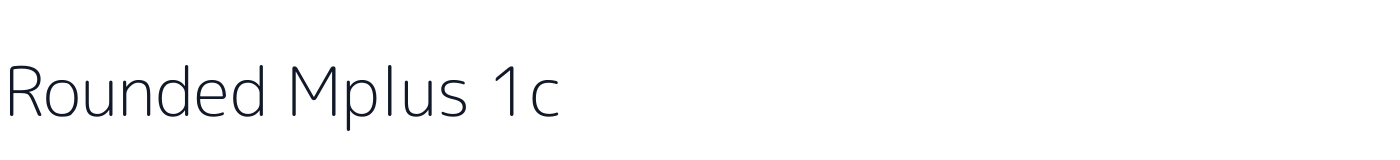 Rounded Mplus 1c — MPLUSRounded1c-Light.ttf