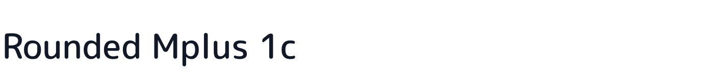 Rounded Mplus 1c — MPLUSRounded1c-Medium.ttf