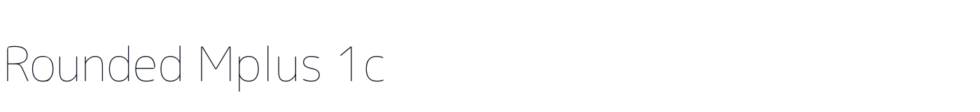 Rounded Mplus 1c — MPLUSRounded1c-Thin.ttf