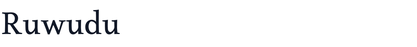 Ruwudu — Ruwudu-Regular.ttf