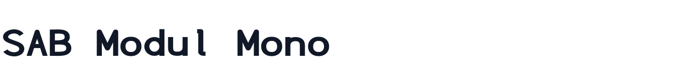 SAB Modul Mono — Bold.ttf
