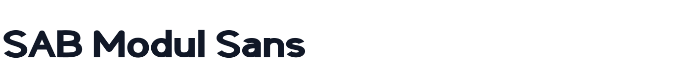 SAB Modul Sans — Black.ttf