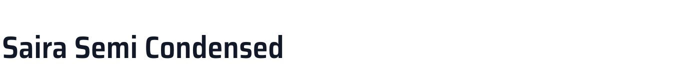 Saira Semi Condensed — SairaSemiCondensed-SemiBold.ttf