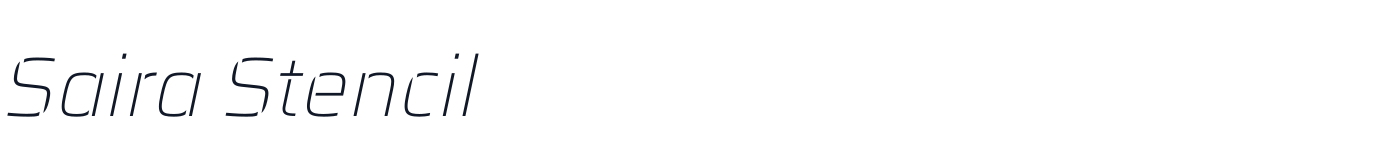 Saira Stencil — SairaStencil-Italic[wdth,wght].ttf