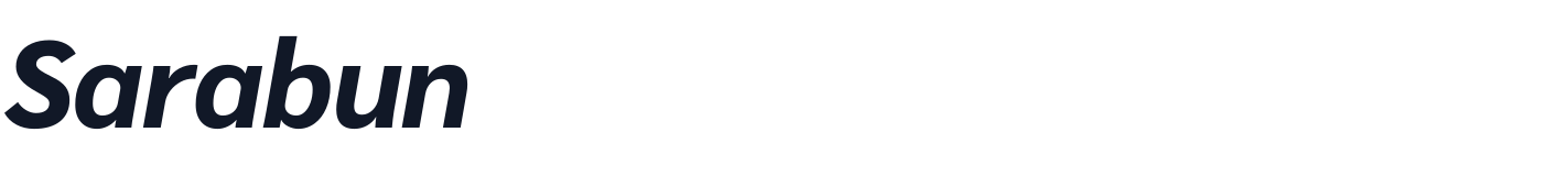 Sarabun — Sarabun-ExtraBoldItalic.ttf