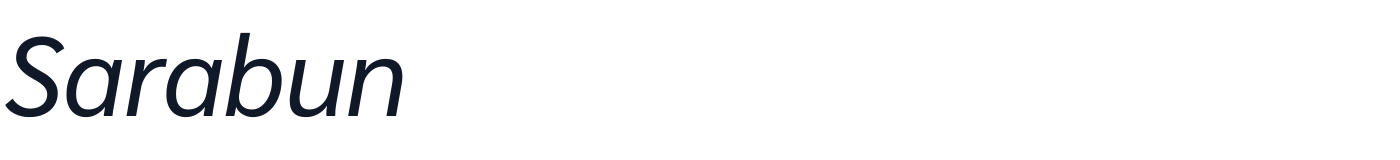 Sarabun — Sarabun-Italic.ttf