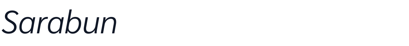 Sarabun — Sarabun-LightItalic.ttf