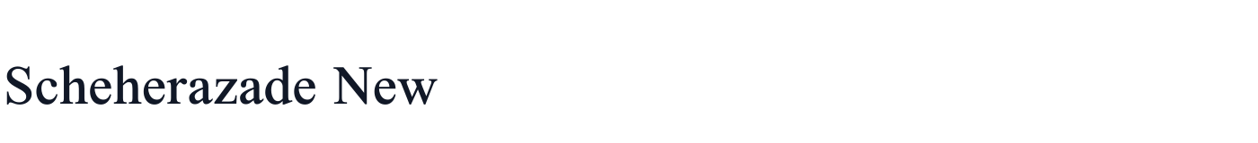 Scheherazade New — ScheherazadeNew-Medium.ttf