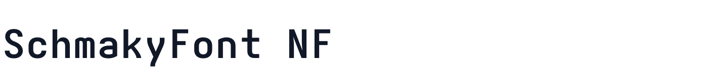 SchmakyFont NF — SchmakyFontNF-Bold.ttf