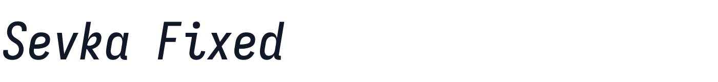 Sevka Fixed — 78c792dac1-SevkaFixed-MediumItalic.ttf