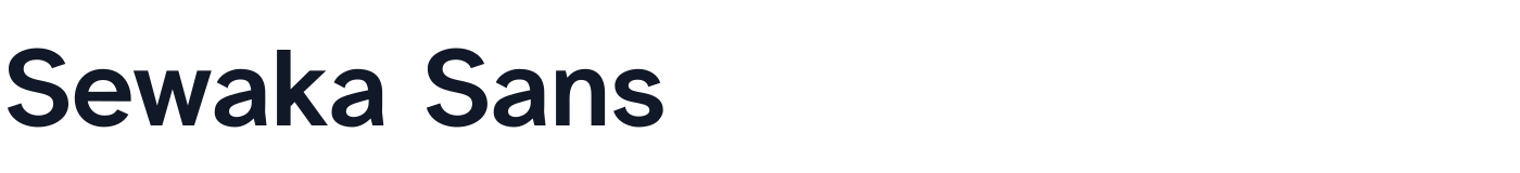 Sewaka Sans — SewakaSans-Bold.otf