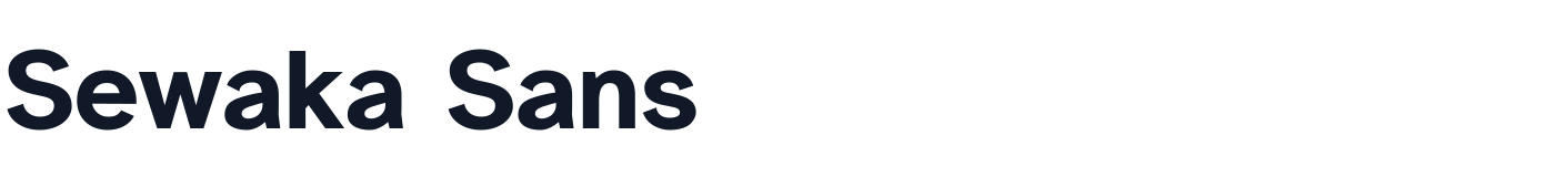 Sewaka Sans — SewakaSans-ExtraBold.otf