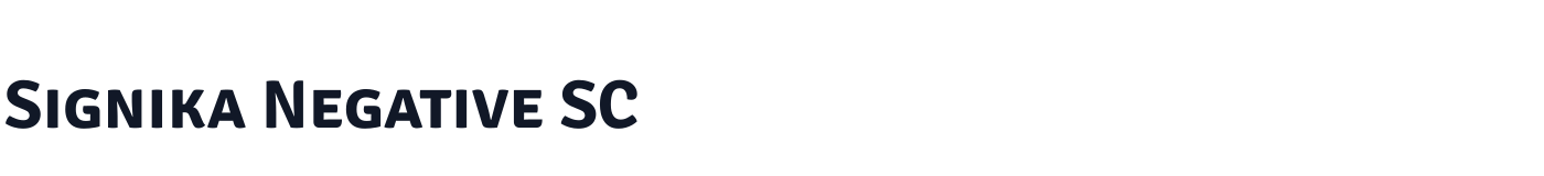 Signika Negative SC — SignikaNegativeSC-Bold.ttf