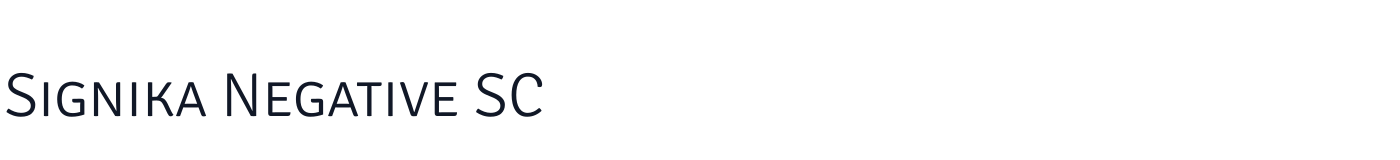 Signika Negative SC — SignikaNegativeSC-Light.ttf