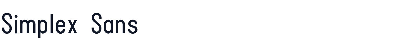 Simplex Sans — SimplexSans-Regular.ttf