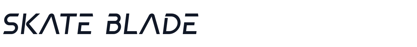 Skate blade — Skateblade-Italic.ttf
