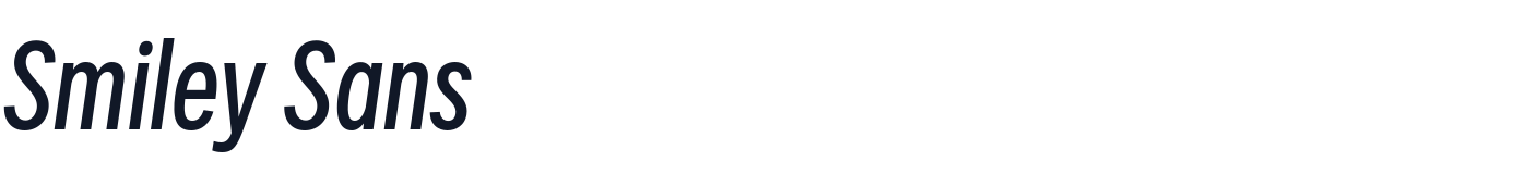 Smiley Sans — SmileySans-Oblique.otf