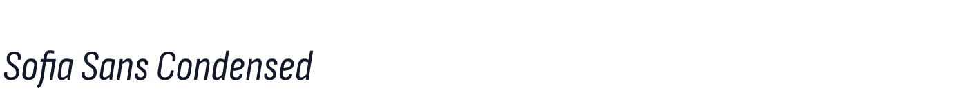 Sofia Sans Condensed — SofiaSansCondensed-Italic[wght].ttf