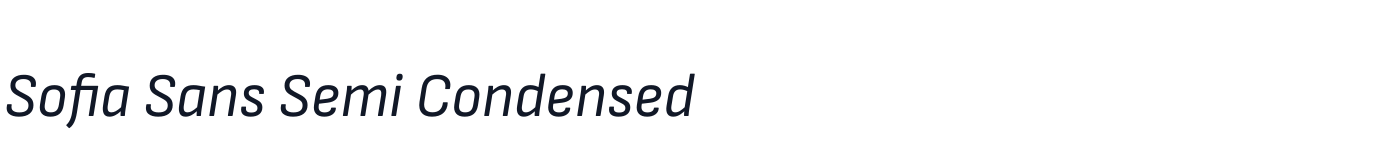 Sofia Sans Semi Condensed — SofiaSansSemiCondensed-Italic[wght].ttf