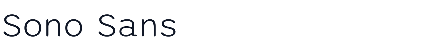 Sono Sans — SonoSans-Light.otf