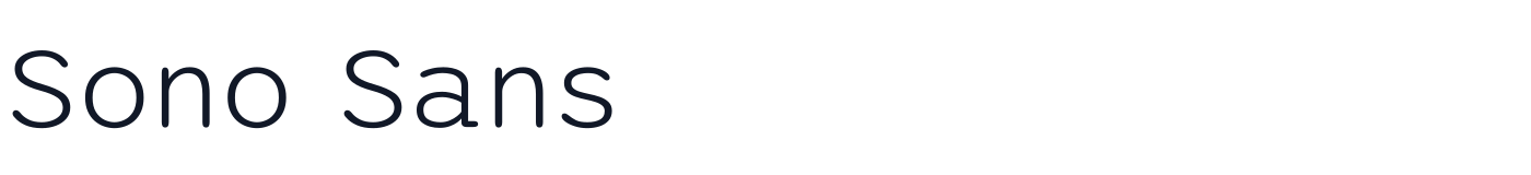 Sono Sans — SonoSans-Light.ttf