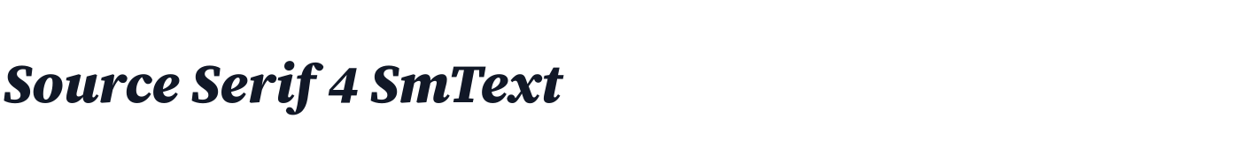Source Serif 4 SmText — SourceSerif4SmText-BlackIt.otf