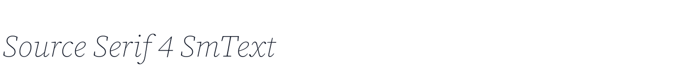 Source Serif 4 SmText — SourceSerif4SmText-ExtraLightIt.ttf