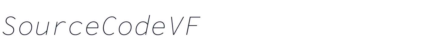 SourceCodeVF — SourceCodeVF-Italic.otf
