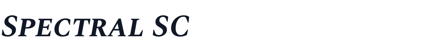 Spectral SC — SpectralSC-BoldItalic.ttf