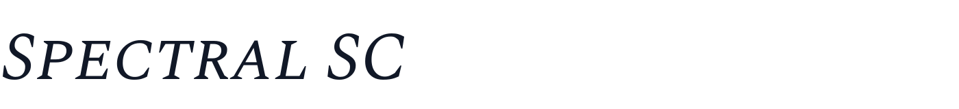 Spectral SC — SpectralSC-Italic.ttf