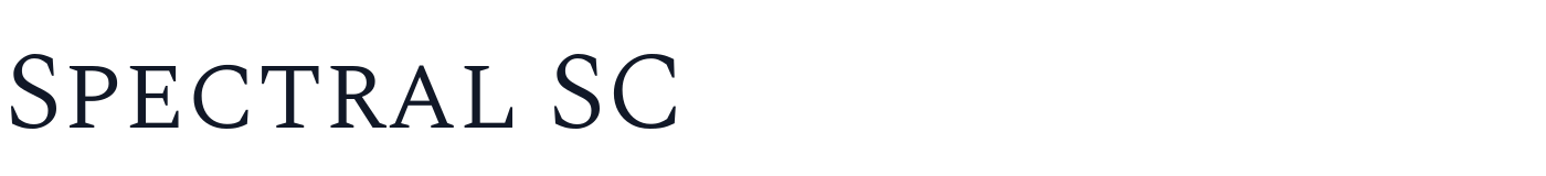 Spectral SC — SpectralSC-Light.ttf