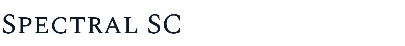 Spectral SC — SpectralSC-Regular.ttf