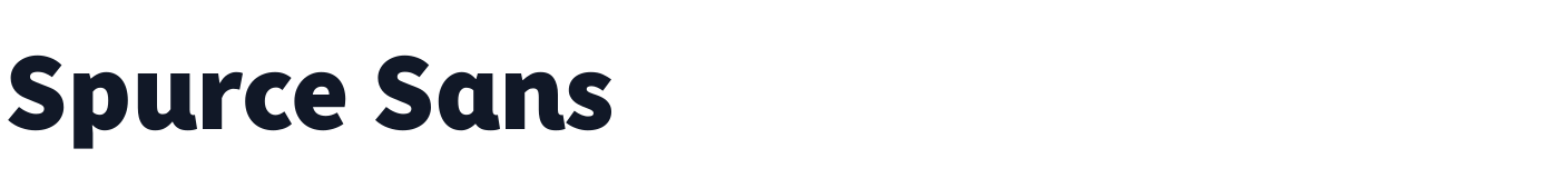 Spurce Sans — SpurceSans-Black.ttf