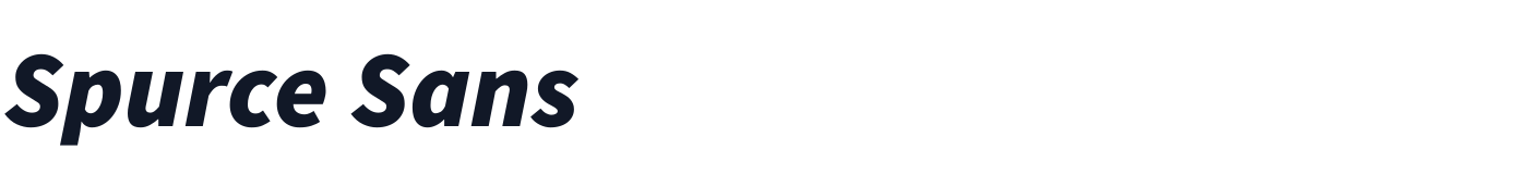 Spurce Sans — SpurceSans-BlackItalic.otf