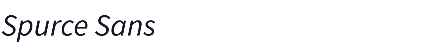Spurce Sans — SpurceSans-Italic.ttf