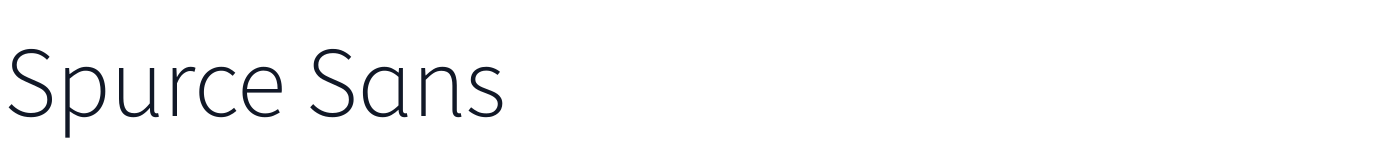Spurce Sans — SpurceSans-Light.ttf
