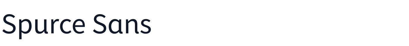 Spurce Sans — SpurceSans-Regular.otf