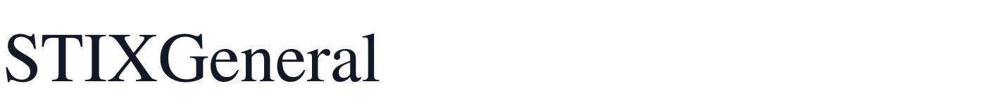 STIXGeneral — STIXGeneral.otf