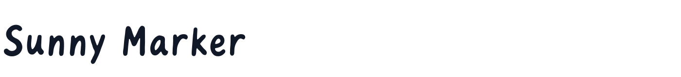 Sunny Marker — SunnyMarker[opsz-slnt-wdth-wght].ttf