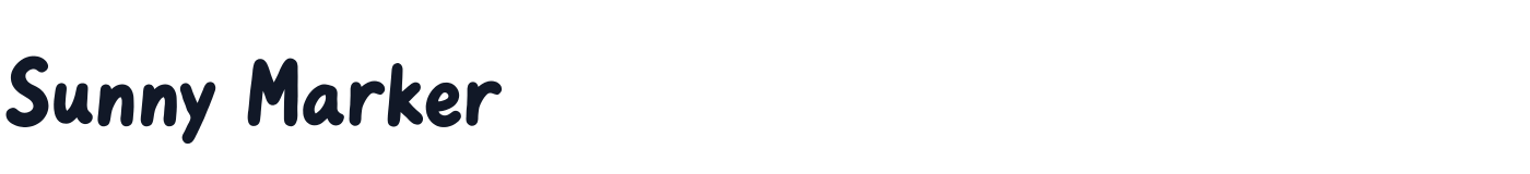 Sunny Marker — SunnyMarker-Bold.otf