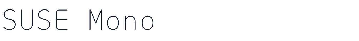 SUSE Mono — SUSEMono[wght].ttf